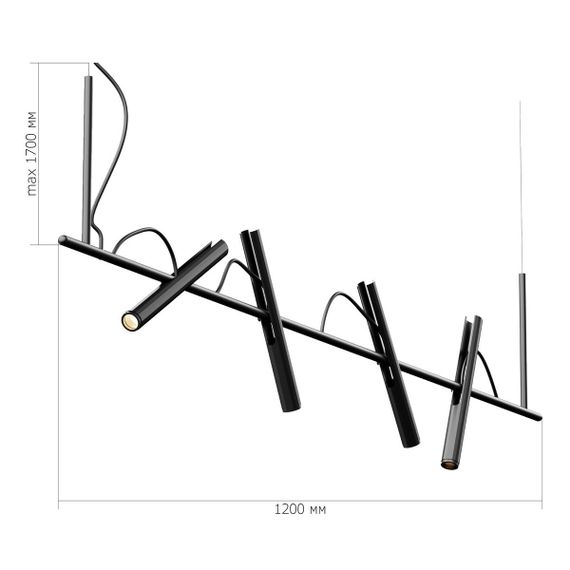 Подвесной светодиодный светильник ST Luce Lilt SL6210.403.04