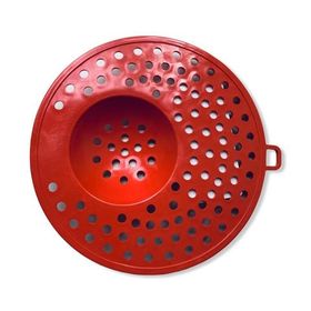 Ситечко-улавливатель для раковины и ванной диаметр 11 см Красный