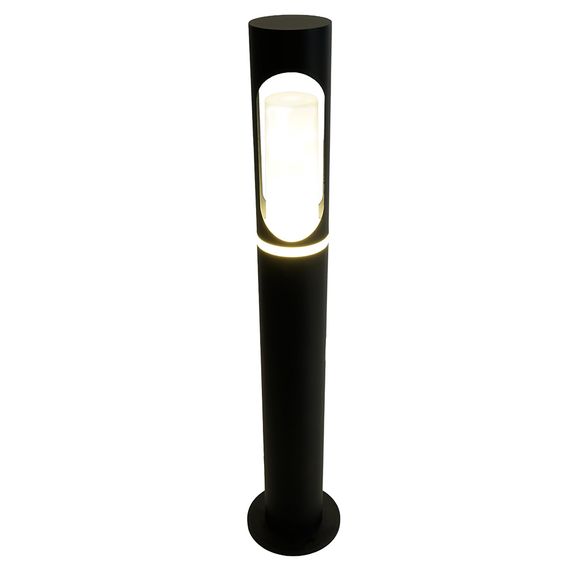 Светильник садово-парковый Feron DH1105, 15W, GU10,230V, черный (столб) 51231