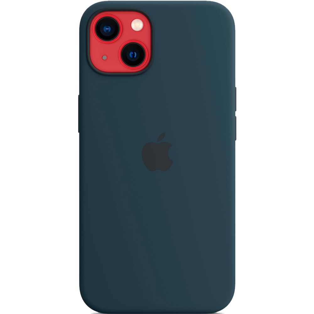 Силиконовый чехол с поддержкой MagSafe Apple Silicone Case для iPhone 13, Abyss Blue (Синий омут)