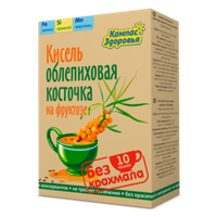 Кисель овсяно-льняной на фруктозе ОБЛЕПИХОВАЯ КОСТОЧКА 150 г (Компас здоровья)