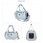 111 Сумка авиа "Фаворит" , джинсовая / сумка-переноска для САМОЛЕТА Puppy Angel / DENIM "Herringbone Travel Carrier"