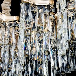 Citilux Моника CL308202 Люстра хрустальная подвесная Золото