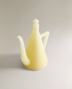ZARA HOME ДЕКОРАТИВНАЯ СВЕЧА В ФОРМЕ ВАЗОЧКИ, ЖЕЛТО-ОРАНЖЕВЫЙ