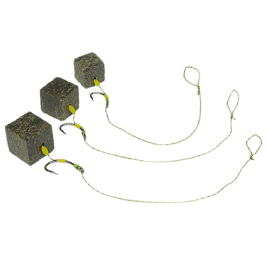 Поводок оснащ. Bogos с волосяной оснасткой Бойловая 3шт Кр.№02 15см