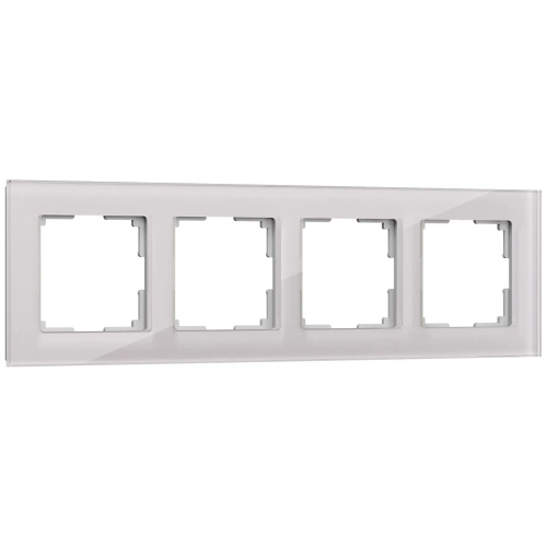 Рамка на 4 поста Favorit (дымчатый,стекло) W0041117