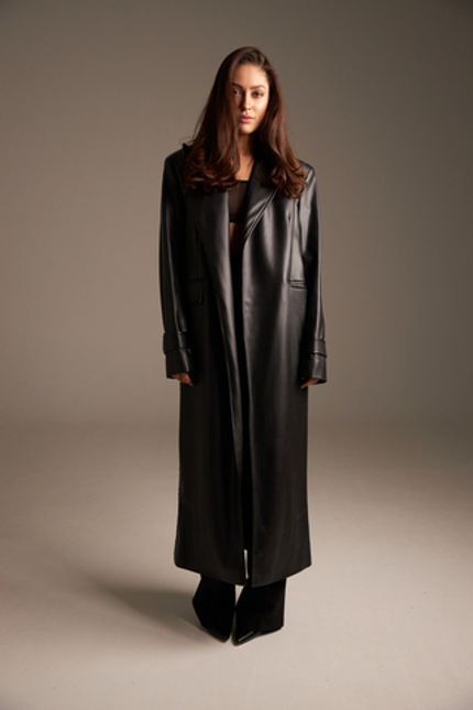 Тренч из эко-кожи «Magister»