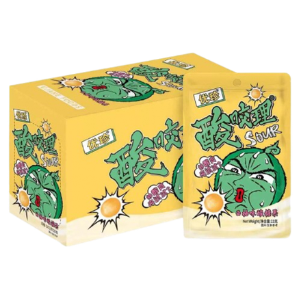 Кислые леденцы Ujane sour candies со вкусом грейпфрута