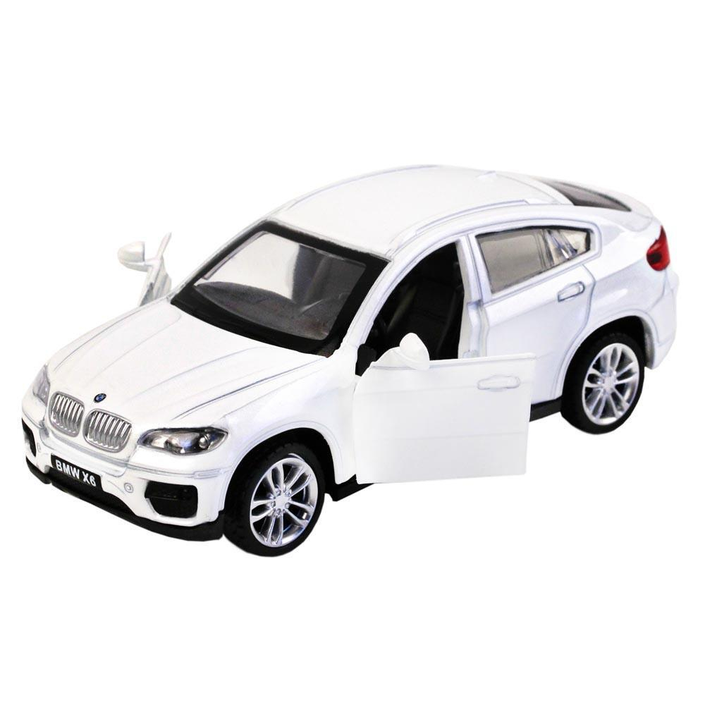 Модель 1:43 BMW X6, белый, инерция, откр. Двери