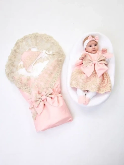 Конверт на выписку с платьем летний