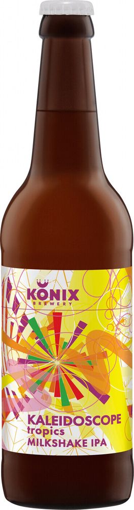 Пиво Коникс Калейдоскоп Тропикс Милкшейк ИПА / Konix Kaleidoscope Tropics Milkshake IPA 0.5л - 6шт