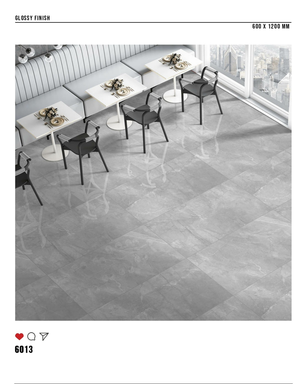 Керамогранит glossy №1 60х120, 6013