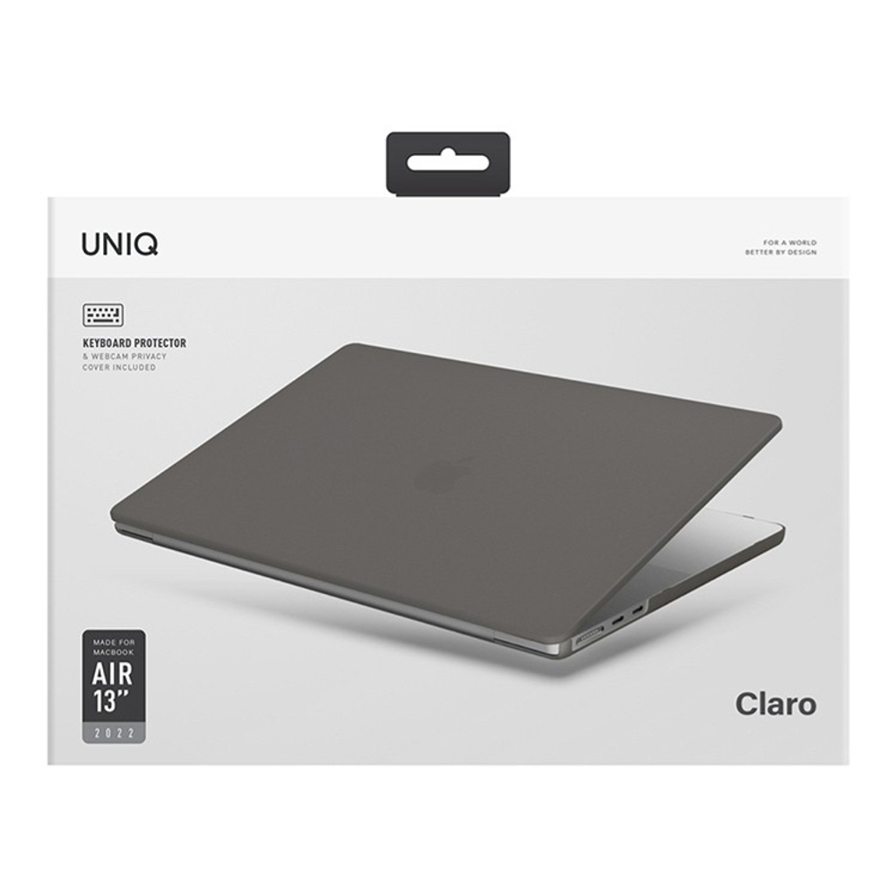 Uniq для Macbook Air 13 (2022-2026 M2-M5) HUSK Pro Claro (Matte Grey)