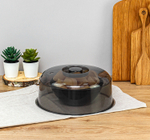 Крышка для разогрева пищевых продуктов в СВЧ-печи D245мм Чёрный прозрачный 0,11,25х0,25м