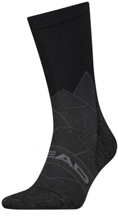 Теннисные носки Head Hiking Crew 1P - Black