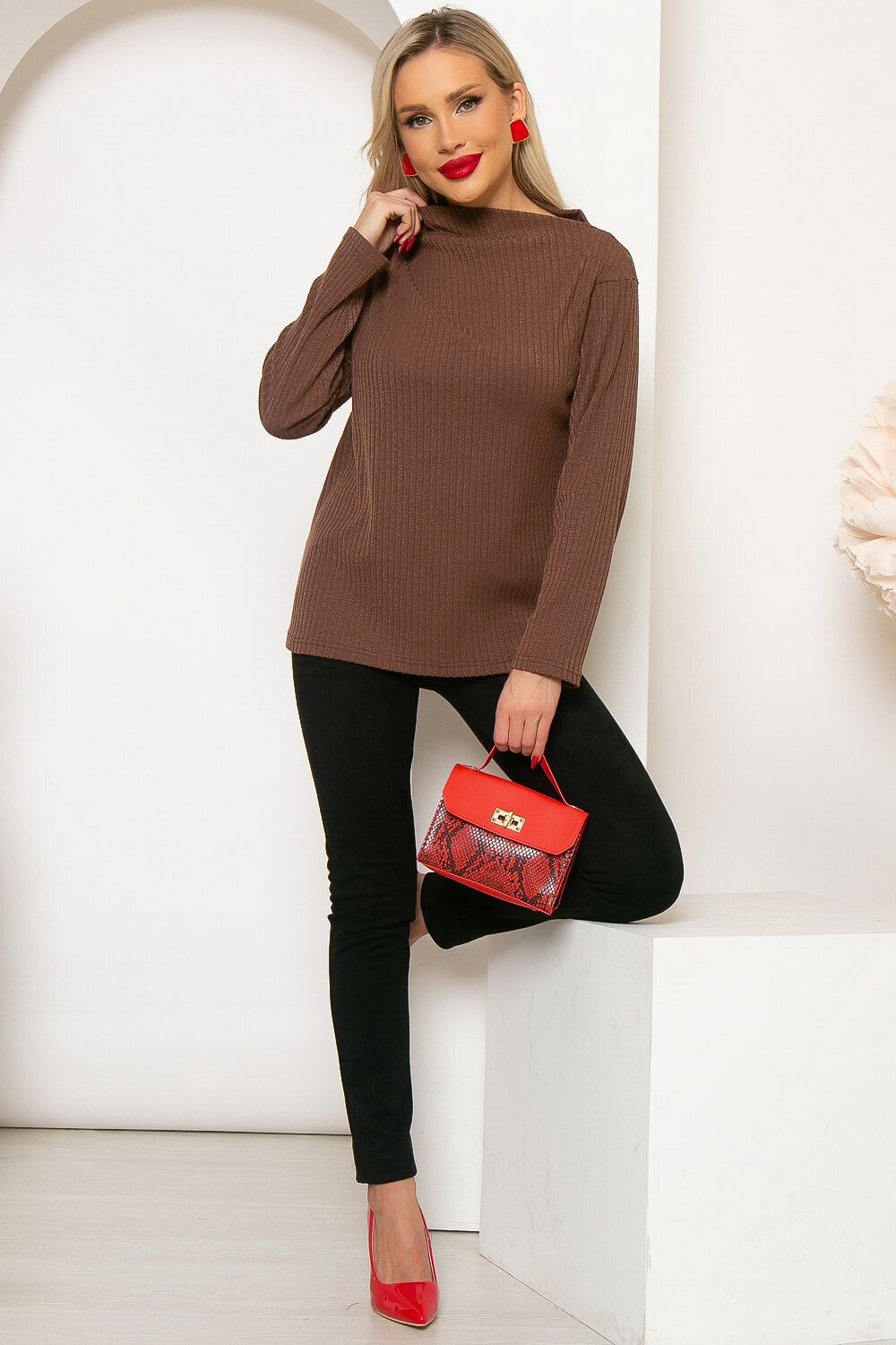 Джемпер "Аланис" (шоколад) Б4114 LT Collection