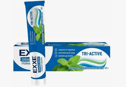 EXXE Зубная паста Тройная защита tri-active, 100г (24)
