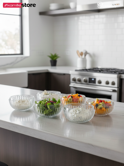 Набор креманок 6 шт. 300 мл. из стекла, Oceania