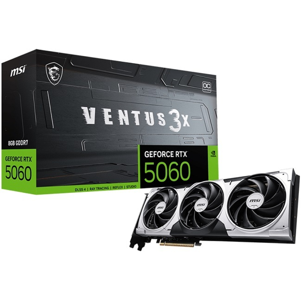 Видеокарта MSI GeForce RTX 5060 VENTUS 3X OC 8GB (G5060-8V3C)