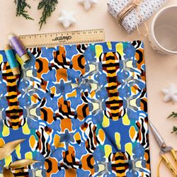 Ткань дюспо плавающий тигр