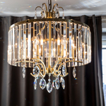 Citilux Инга CL335163 Люстра подвесная хрустальная Бронза