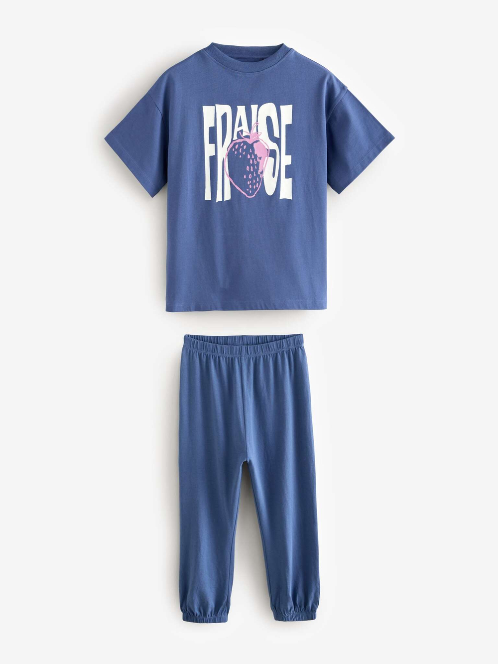 Пижама для девочки Next AC2-708, 3 шт., Белый, Синий, Серый