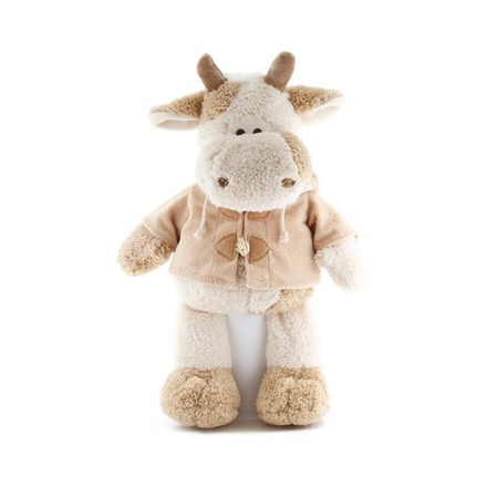 Бык плюшевый, в курточке