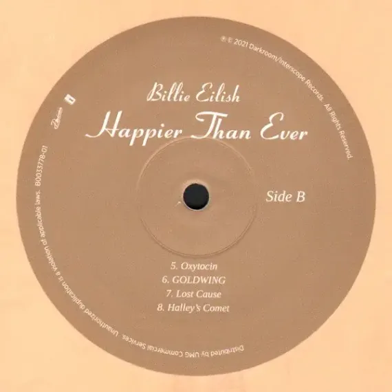 Billie Eilish - Happier Than Ever (Golden Yellow) LP