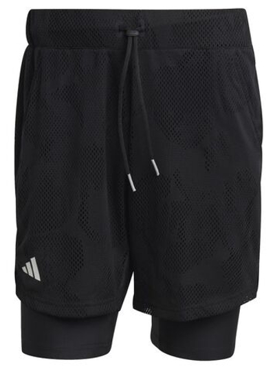 Мужские шорты теннисные Adidas Melbourne Two in One 7in Shorts - black