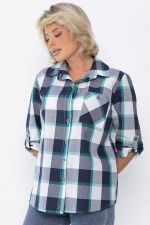 Рубашка Аланта (бело-синяя) Б14035-18М LT Collection