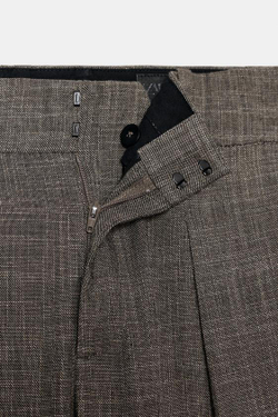 ZARA БРЮКИ С ПУГОВИЦАМИ НА МАНЖЕТАХ — ZW COLLECTION, РЫЖЕВАТО-КОРИЧНЕВЫЙ