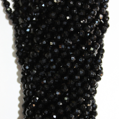 Турмалин черный ювелирная огранка 4мм 3мм