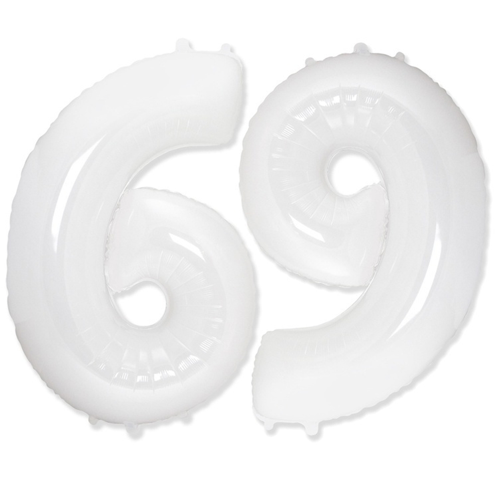Шар ЦИФРА 6/9 White 40" 102 см