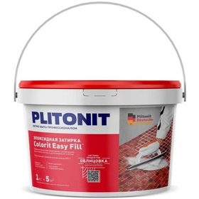 Затирка Plitonit (Плитонит) Colorit Easy Fill 3-компонентная эпоксидная белая 1 кг