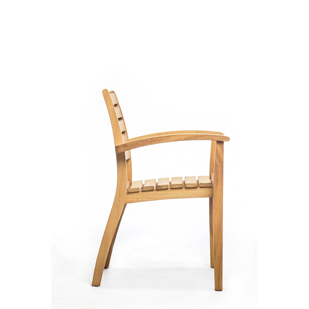 STOCK Chair кресло деревянное, массив ироко