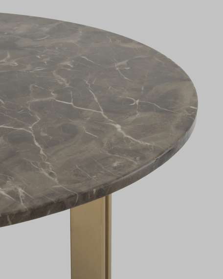 Журнальный столик Кассия 90*90 см темная керамика