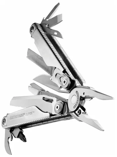Leatherman мультитул surge, 21 функция, нейлоновый чехол