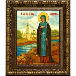 Анна Кашинская, Тверская, Благоверная княгиня, схимонахиня. Икона на холсте.