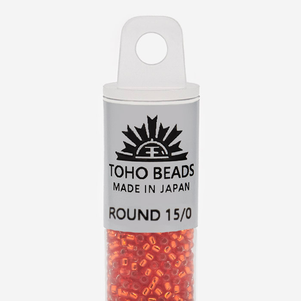 Японский бисер TOHO Round 15/0 (№25), с внутренним серебрением, прозрачный