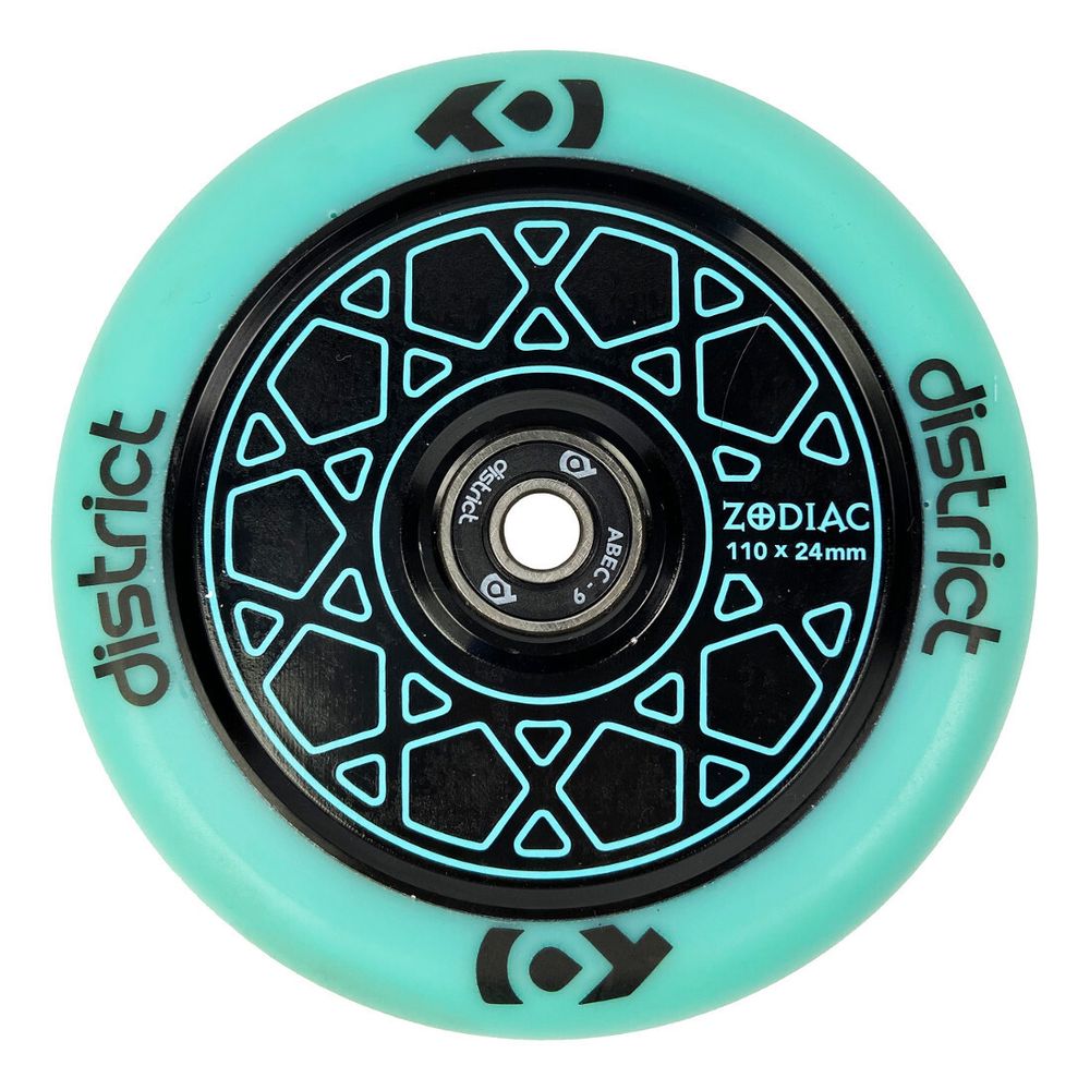 Колеса  District Zodiac Wheel 110x24mm Sky Blue/Black