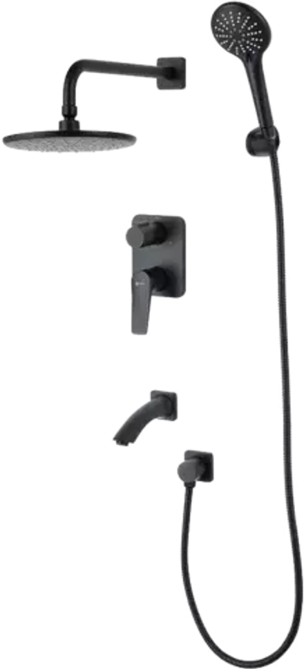 Смеситель Lemark Bronx LM3722BL для ванны и душа, встраиваемый