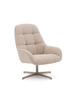 Jaspe Вращающееся кресло бежевого цвета с серой отделкой металла