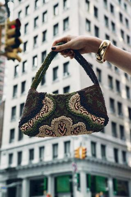 ZARA СУМКА С ВЫШИВКОЙ И ОТДЕЛКОЙ, РАЗНОЦВЕТНЫЙ