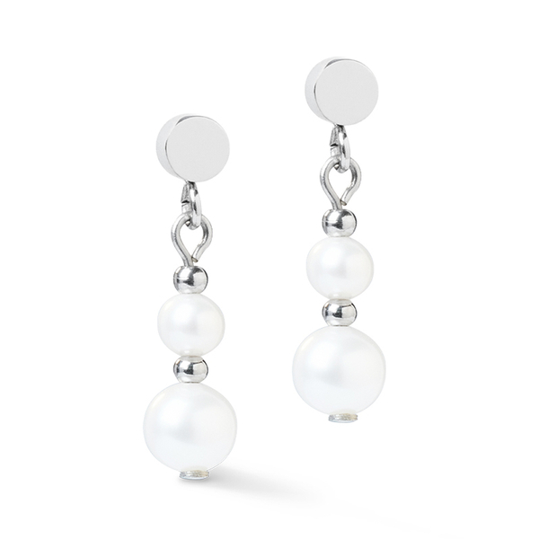 Серьги Coeur de Lion White-Silver 1137/21-1417