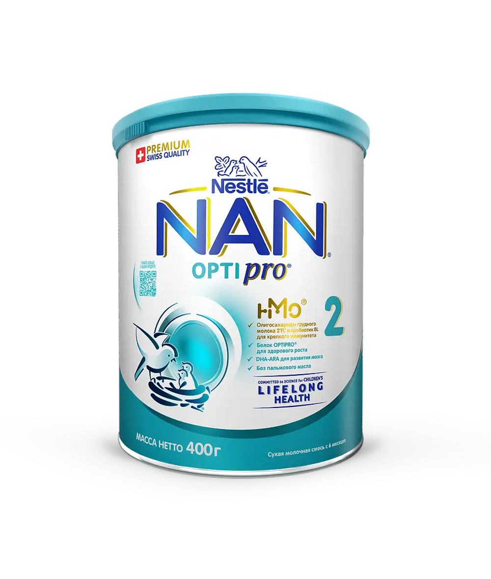 Nan OptiPro 2 Детское Молочко с 6 Месяцев 400гр