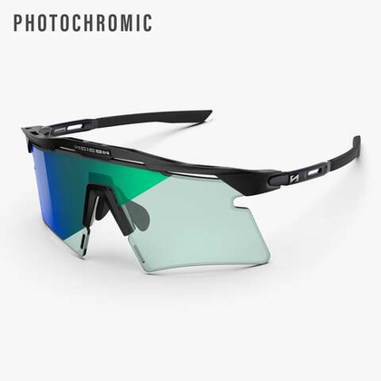 Спортивные очки Scicon Aeroshade 2.0 Titanium Sunglasses Black Matt Photochromic Multi Mirror Blue/Green