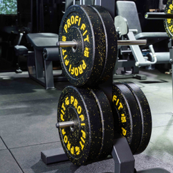 Диск для штанги HI-TEMP с цветными вкраплениями D51 мм PROFI-FIT 15 кг
