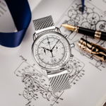 ZEPPELIN 100 Quartz Movement Water Resistant For Everyday Use Men"s Watches Watch 43mm Silver Dial