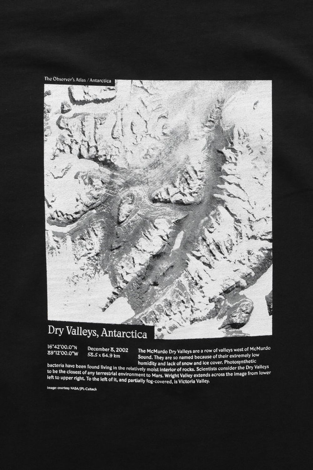 Футболка Dry Valleys, Antarctica