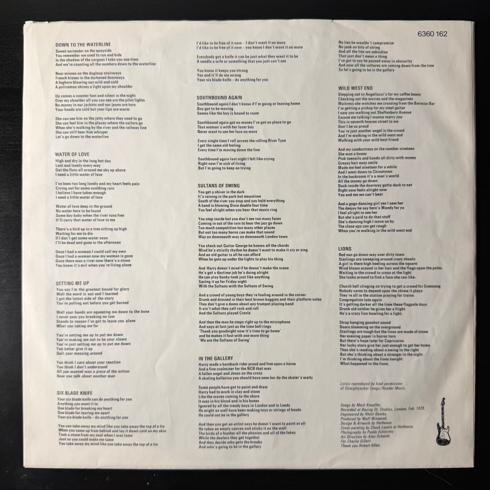 Dire Straits - Dire Straits (Германия 1978г.)